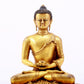 A majestic gilt bronze statue of Sakyamuni