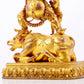 A solemn gilt bronze Vajra statue