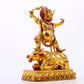 A solemn gilt bronze Vajra statue