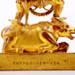 A solemn gilt bronze Vajra statue