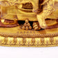 A majestic gilt bronze statue of the King of Treasures