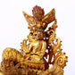 A majestic gilt bronze statue of Sakyamuni