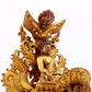 A majestic gilt bronze statue of Sakyamuni