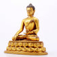 A majestic gilt bronze statue of Sakyamuni