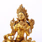 A majestic gilt bronze statue of green Tara