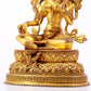 A majestic gilt bronze statue of green Tara