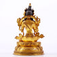 A majestic gilt bronze statue of green Tara