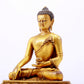 A majestic gilt bronze statue of Sakyamuni