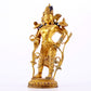 A majestic gilt bronze statue of Tara