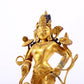 A majestic gilt bronze statue of Tara