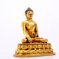 A majestic gilt bronze statue of Sakyamuni