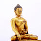 A majestic gilt bronze statue of Sakyamuni