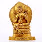 A majestic gilt bronze statue of green Tara