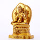 A majestic gilt bronze statue of green Tara