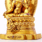 A majestic gilt bronze statue of green Tara