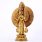 majestic gilt bronze statue of Avalokitesvara with Thousand Arms