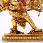 A solemn gilt bronze Vajra statue