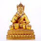 A solemn gilt bronze statue of Bodhisattva