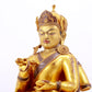 A solemn gilt bronze statue of Bodhisattva