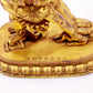 A solemn gilt bronze Vajra statue