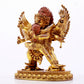 A solemn gilt bronze Vajra statue