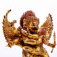 A solemn gilt bronze Vajra statue