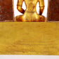 A solemn gilt bronze statue of Bodhisattva inlaid with hundreds of treasures