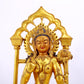 A majestic gilt bronze statue of Tara