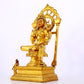 A majestic gilt bronze statue of Tara