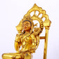 A majestic gilt bronze statue of Tara