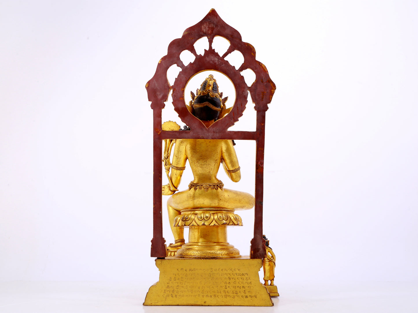 A majestic gilt bronze statue of Tara