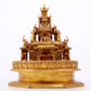A stunning gilt bronze altar