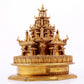 A stunning gilt bronze altar