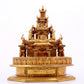 A stunning gilt bronze altar