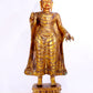 A majestic gilt bronze statue of Sakyamuni