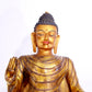 A majestic gilt bronze statue of Sakyamuni