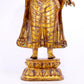 A majestic gilt bronze statue of Sakyamuni