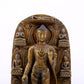 A solemn alloy copper statue of Gautama Buddha