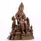 solemn alloy copper inlaid silver Buddha statue