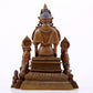 solemn alloy copper inlaid silver Buddha statue