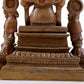 solemn alloy copper inlaid silver Buddha statue