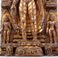 A majestic gilt bronze statue of Sakyamuni