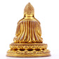 A majestic gilt bronze statue of Tsongkhapa