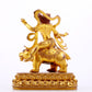 A majestic gilt bronze statue of the auspicious beast