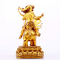 A majestic gilt bronze statue of the auspicious beast