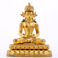 A majestic gilt bronze statue of Amitayus Buddha