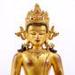 A majestic gilt bronze statue of Amitayus Buddha