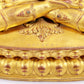 A majestic gilt bronze statue of Amitayus Buddha