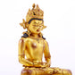 A majestic gilt bronze statue of Amitayus Buddha