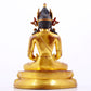 A majestic gilt bronze statue of Amitayus Buddha